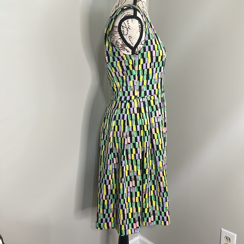 Calvin Klein Multi Color Fit and Flare Dress -B4 - Picture 3 of 6